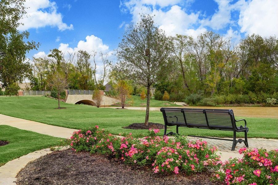The community offers lots of trees and landscaping to enjoy.