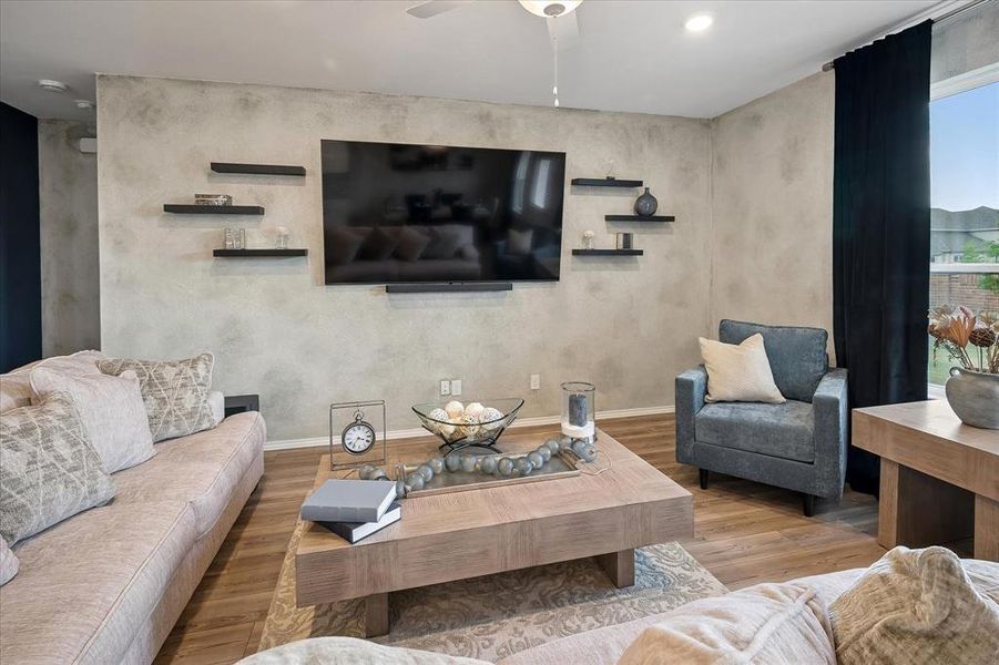 Furnished interior view inside a new home in Whitewing Trails, Princeton (Image 13).