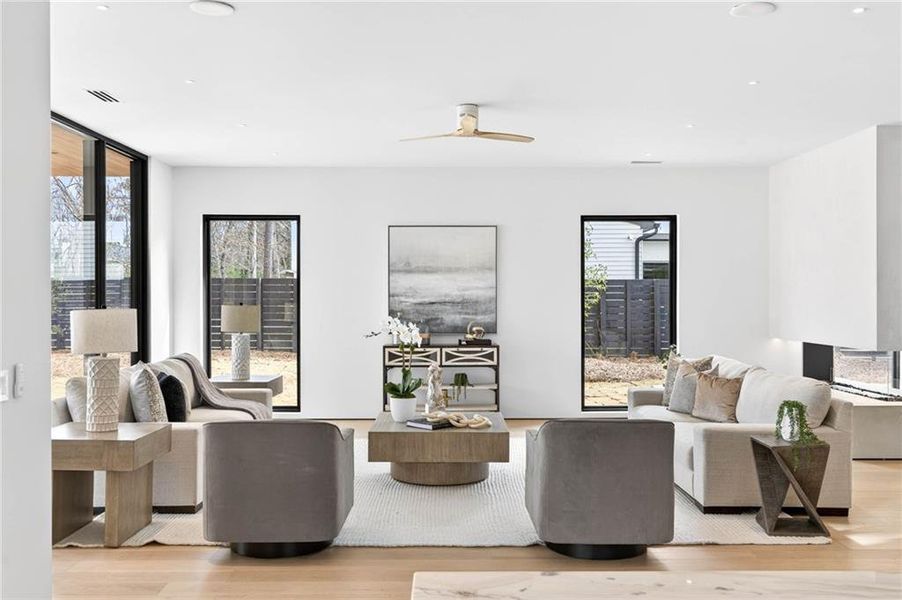 Furnished interior view inside a new home in , Alpharetta (Image 53).