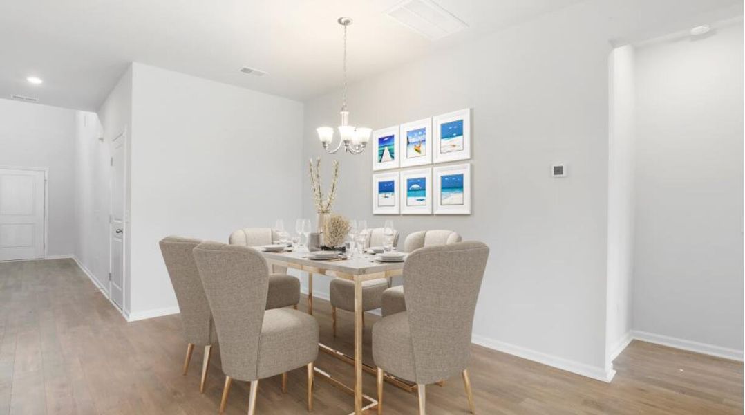 Furnished interior view inside a new home in Limehouse Farms, Summerville (Image 4).
