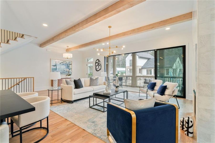 Furnished interior view inside a new home in Pendergrast Farm, Atlanta (Image 4).