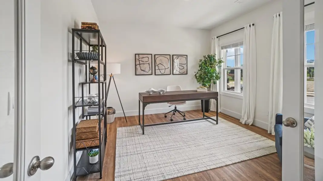 Furnished interior view inside a new home in Keebler Meadows, Johnson City (Image 17). Furnished interior view inside a new home in Keebler Meadows, Johnson City (Image 17).
