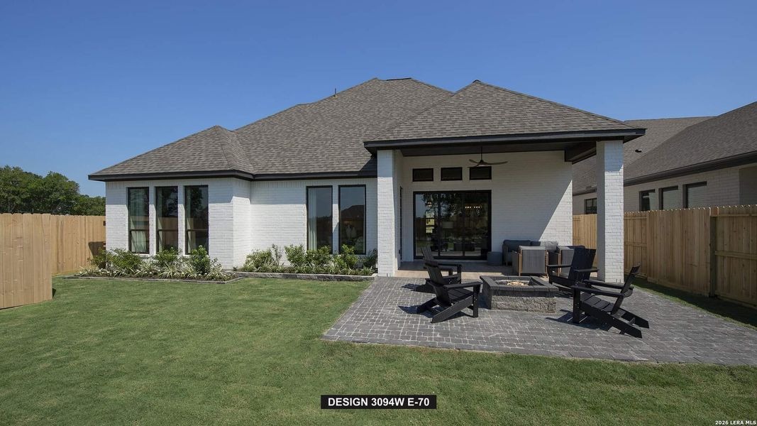 Exterior details and patio area of a home in Kallison Ranch, San Antonio (Image 2). Exterior details and patio area of a home in Kallison Ranch, San Antonio (Image 2).