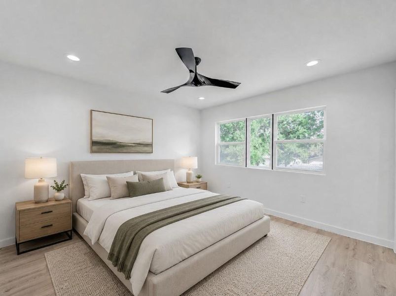 Furnished interior view inside a new home in , Dallas (Image 11).