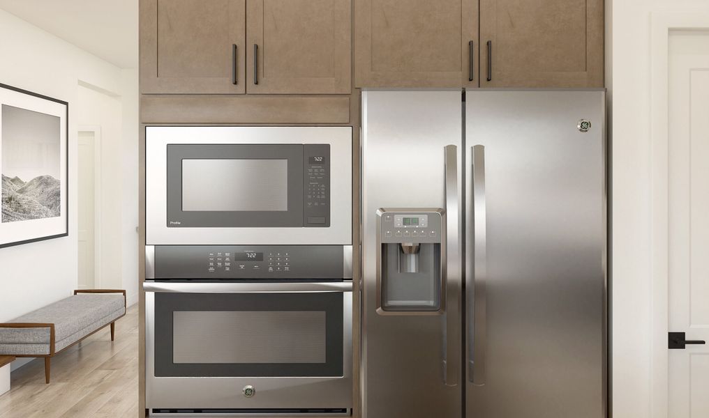 Kitchen with stainless appliances