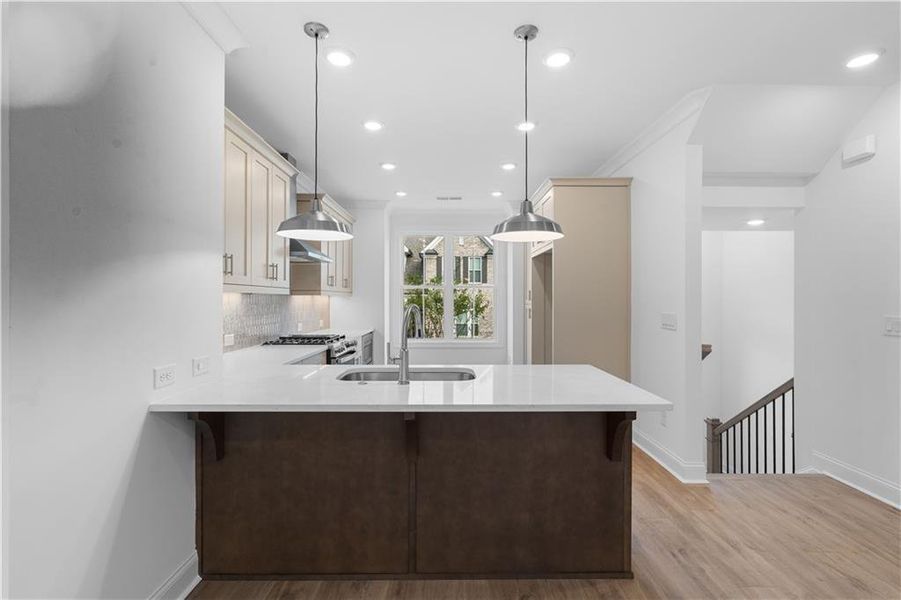 Furnished interior view inside a new home in Evanshire Townhomes, Duluth (Image 14).
