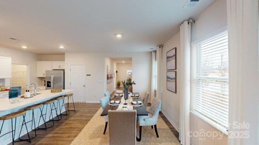 Furnished interior view inside a new home in Falls at Hickory, Hickory (Image 15).