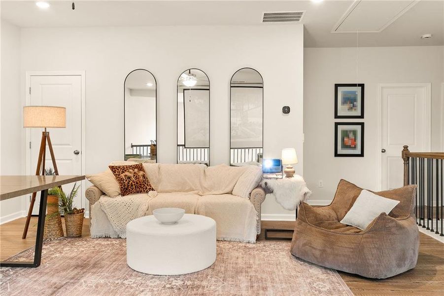 Furnished interior view inside a new home in The Estate at Old Friendship, Buford (Image 37). Furnished interior view inside a new home in The Estate at Old Friendship, Buford (Image 37).