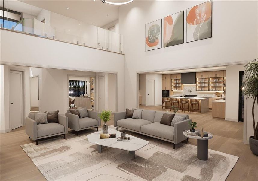 Furnished interior view inside a new home in , Fairburn (Image 11).