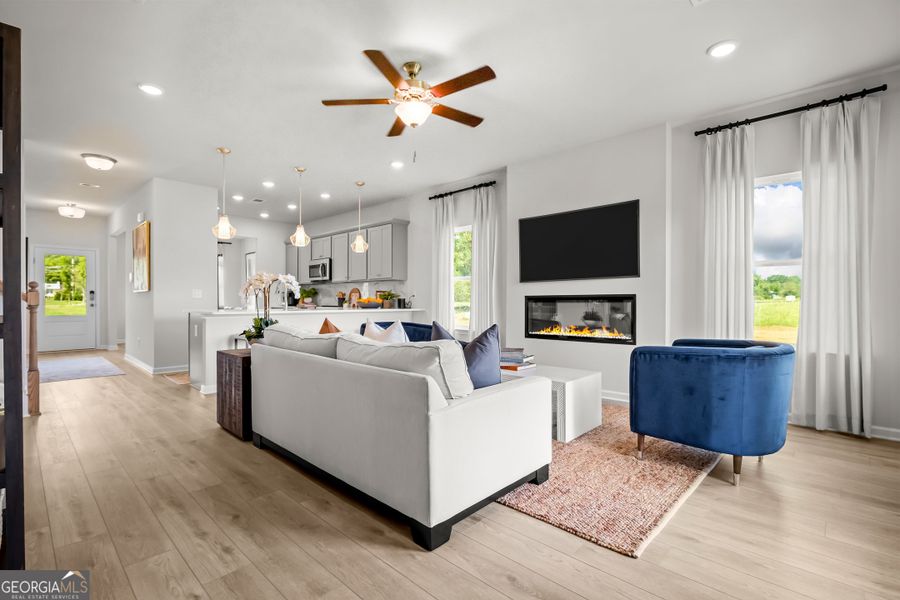 Furnished interior view inside a new home in Cobblestone Crossing Commons, Warner Robins (Image 15).