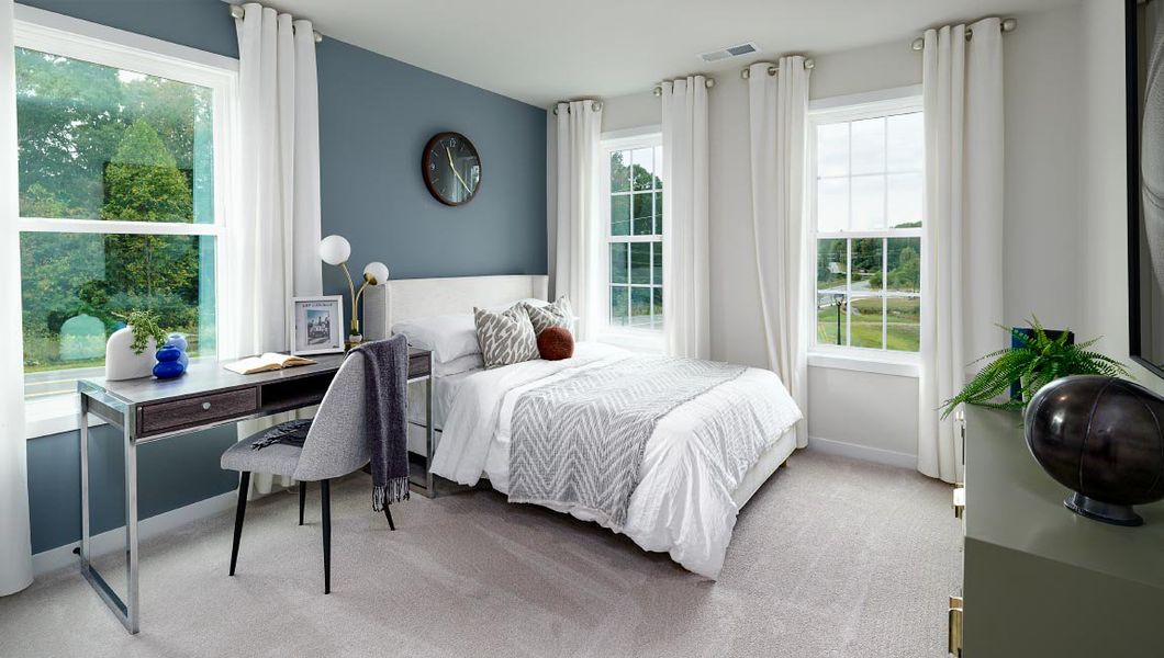 Furnished interior view inside a new home in Sanctuary at Southgate, Indian Trail (Image 28). Furnished interior view inside a new home in Sanctuary at Southgate, Indian Trail (Image 28).