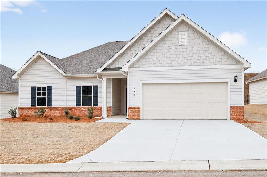 Front exterior of a new home in , Homer, GA, highlighting curb appeal (Image 20). Front exterior of a new home in , Homer, GA, highlighting curb appeal (Image 20).