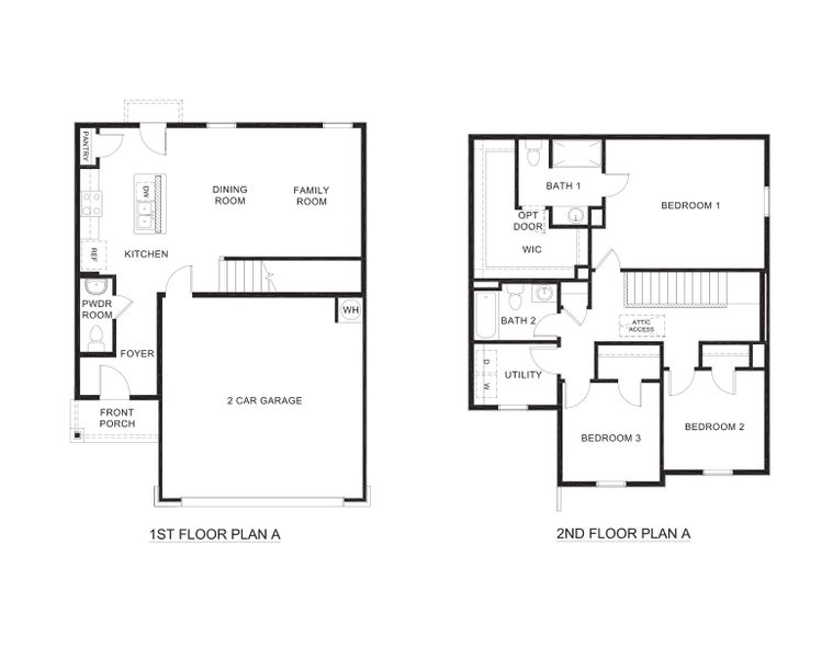 2D floor plan layout for the Davis by D.R. Horton in Leonard Crossing, Leonard, TX (Image 3). 2D floor plan layout for the Davis by D.R. Horton in Leonard Crossing, Leonard, TX (Image 3).