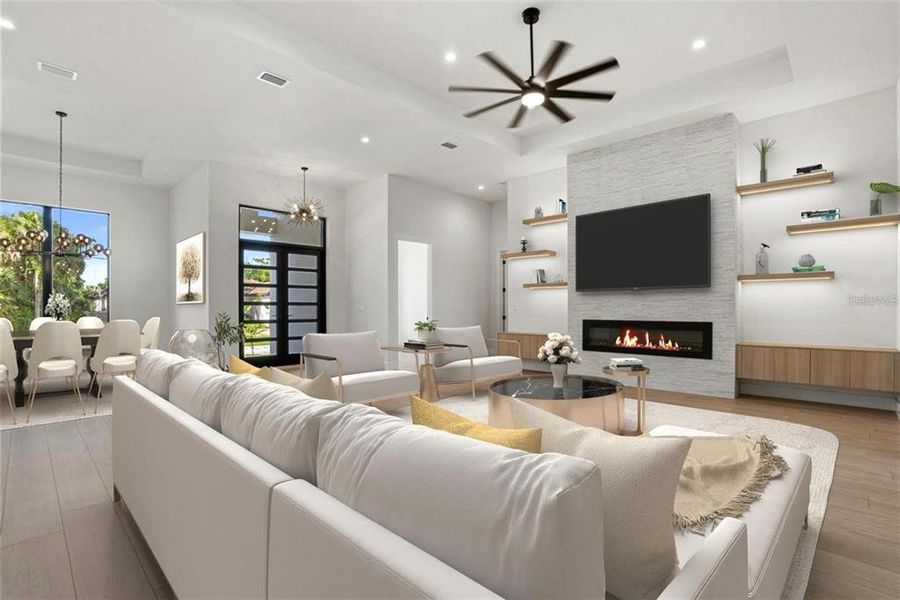 Furnished interior view inside a new home in , Nokomis (Image 5).