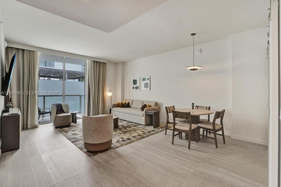 Furnished interior view inside a new home in , Miami (Image 23).