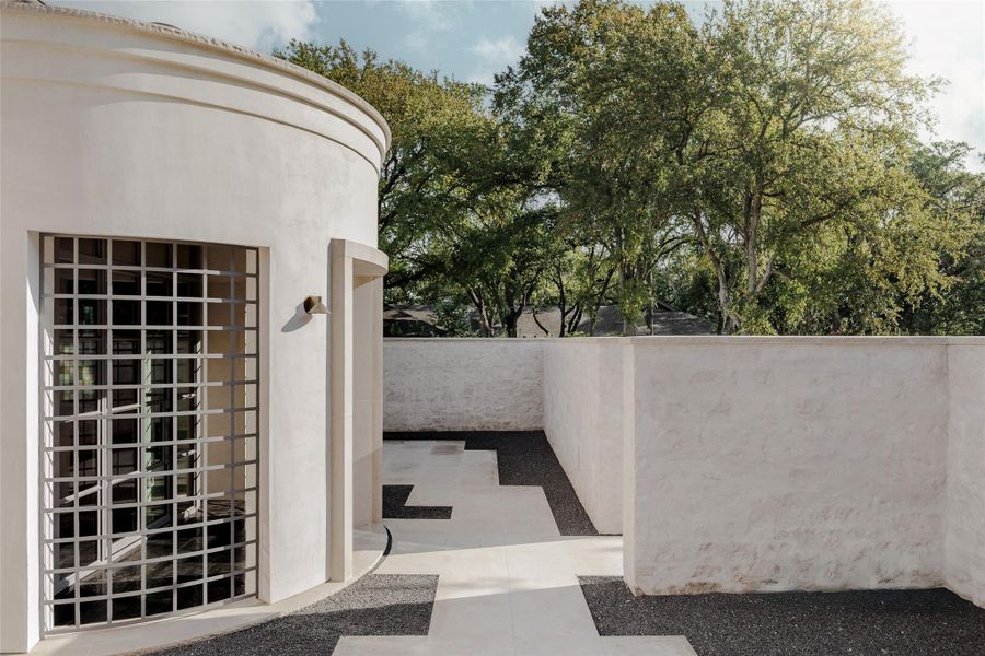 Exterior details and patio area of a home in , Austin (Image 19).