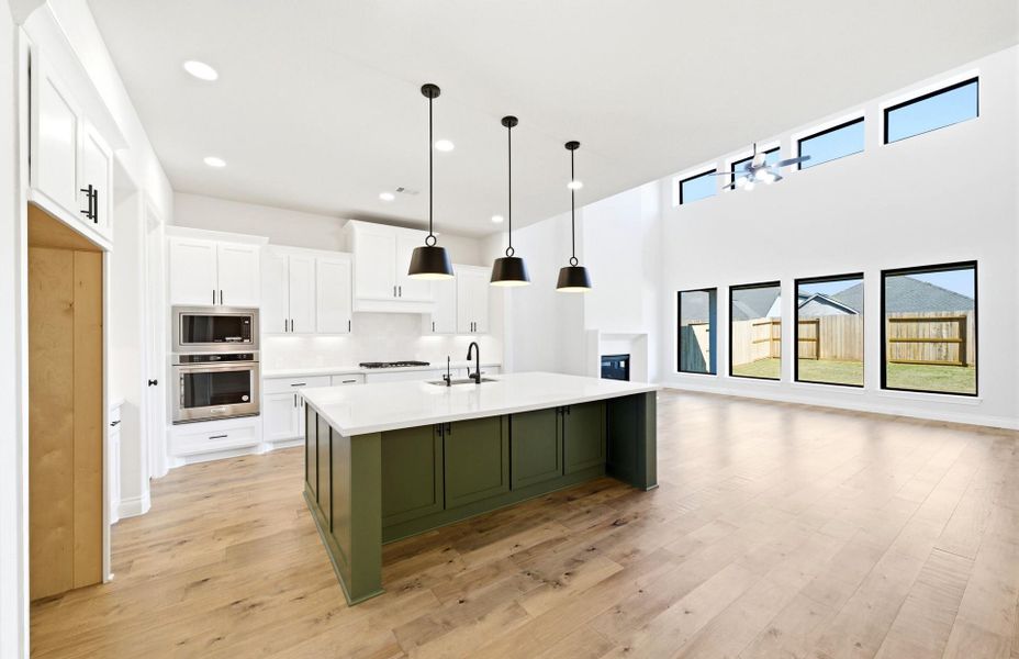 Furnished interior view inside a new home in The Highlands 55′, Porter (Image 8).