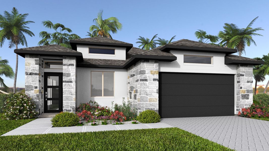 Representative exterior photo of a completed home built from the 2011F by Perry Homes in Turnleaf 50', Punta Gorda, FL (Image 24).