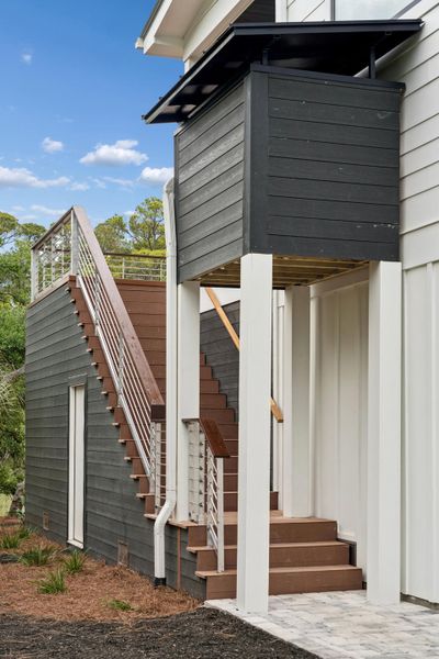 Exterior details and patio area of a home in , Folly Beach (Image 44).