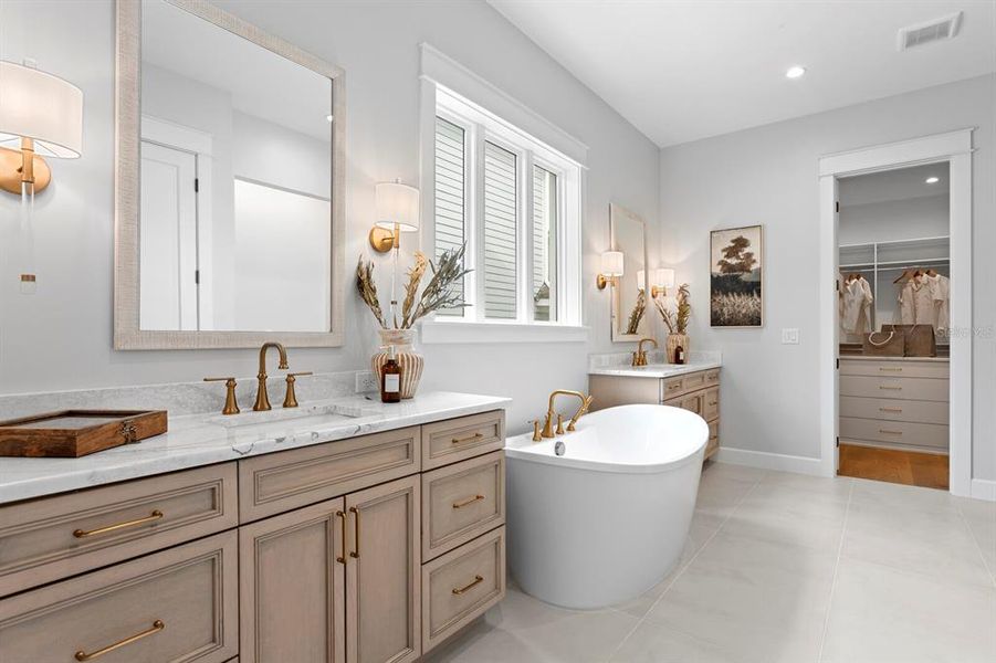 Furnished interior view inside a new home in , Tampa (Image 19).