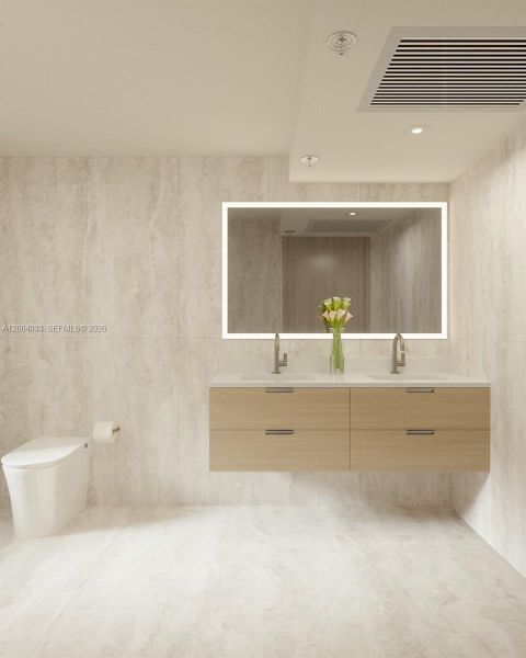 Furnished interior view inside a new home in , Miami Beach (Image 16).