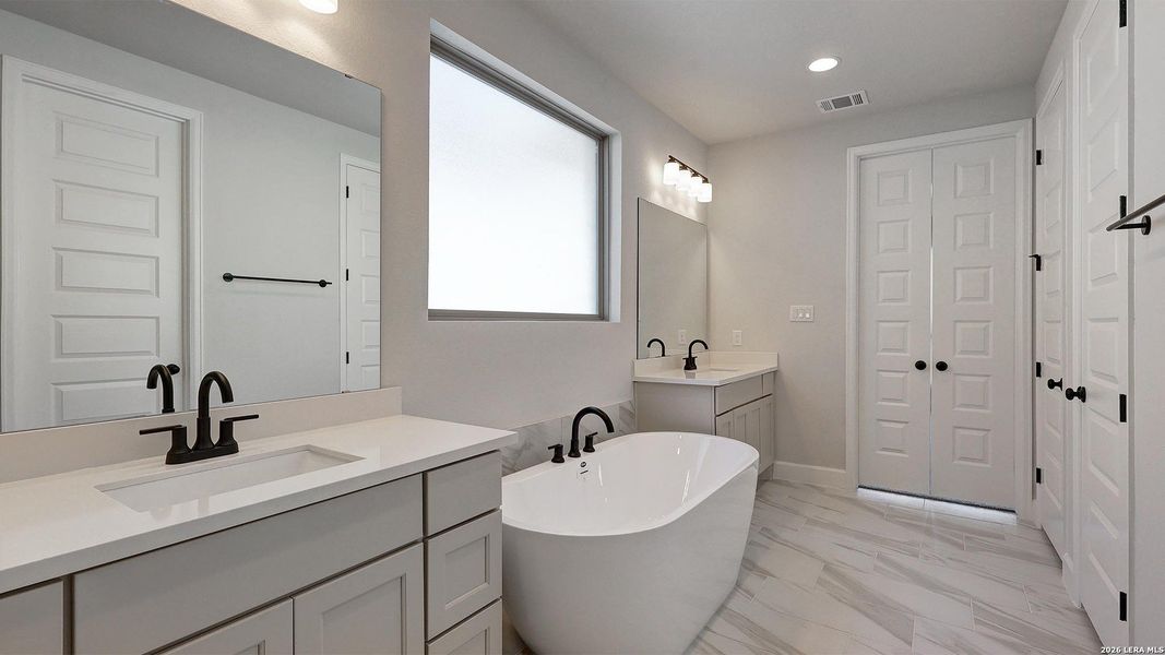 Furnished interior view inside a new home in Ladera, San Antonio (Image 12).