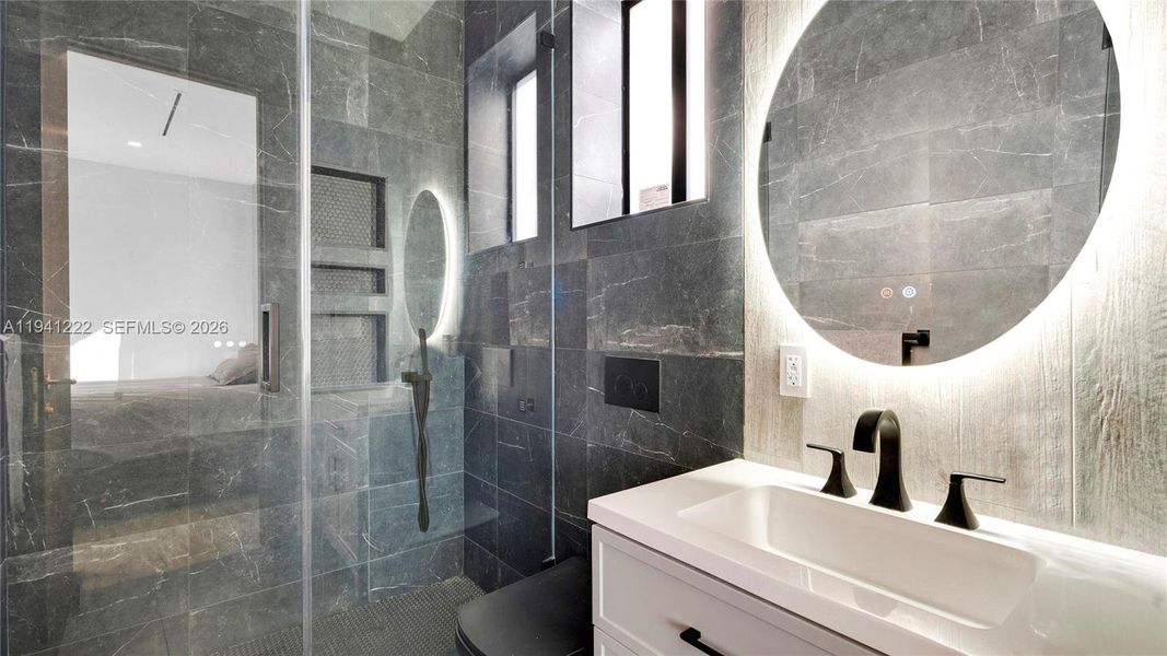 Furnished interior view inside a new home in , Miami (Image 25). Furnished interior view inside a new home in , Miami (Image 25).