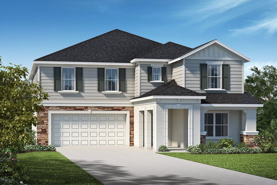 Exterior H with optional stone Exterior H with optional stone