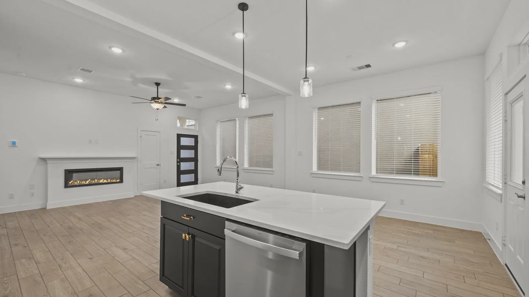 Furnished interior view inside a new home in Santa Rita Ranch, Liberty Hill (Image 10).