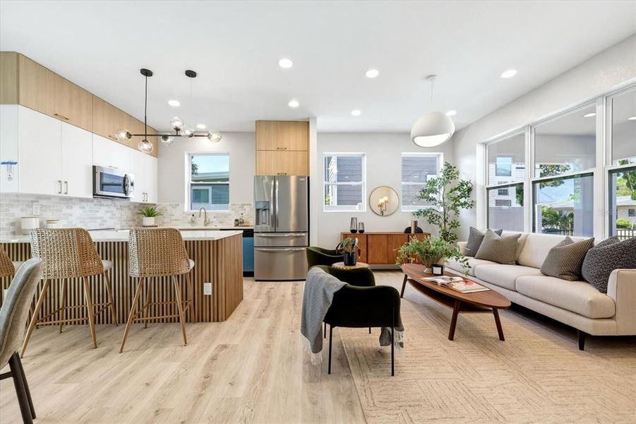 Furnished interior view inside a new home in , St. Petersburg (Image 6).