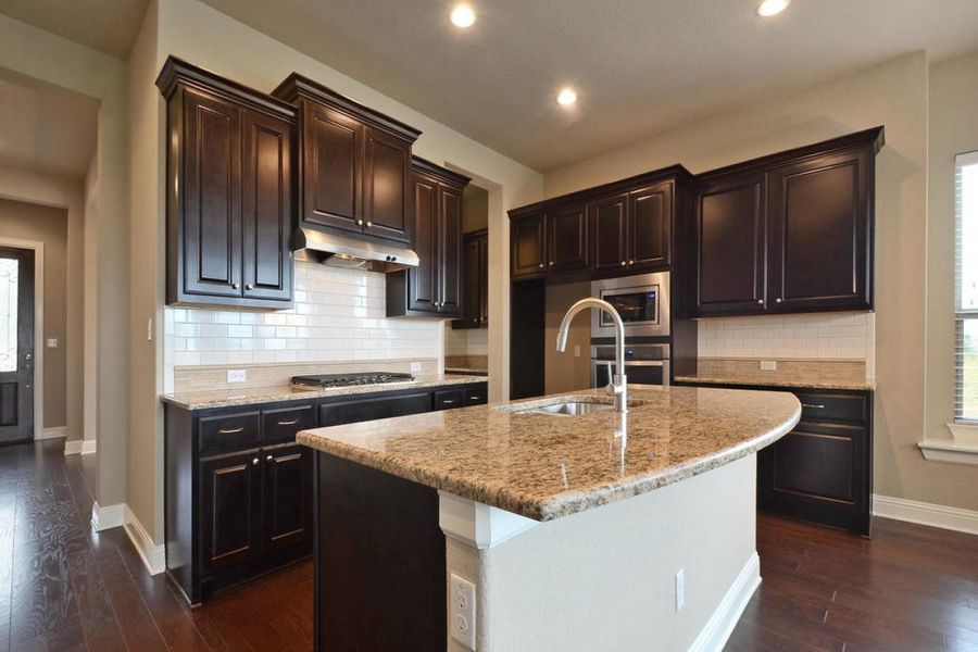 Representative furnished interior of a home built from the Oaks 3646 by Brohn Homes in Oaks at San Gabriel, Georgetown (Image 4).