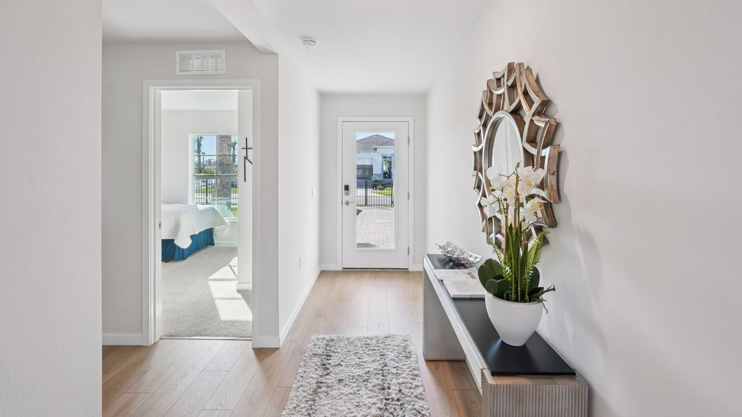 Representative furnished interior of a home built from the Freeport II by D.R. Horton in Palmetto Landing at Babcock Ranch Express, Punta Gorda (Image 4).