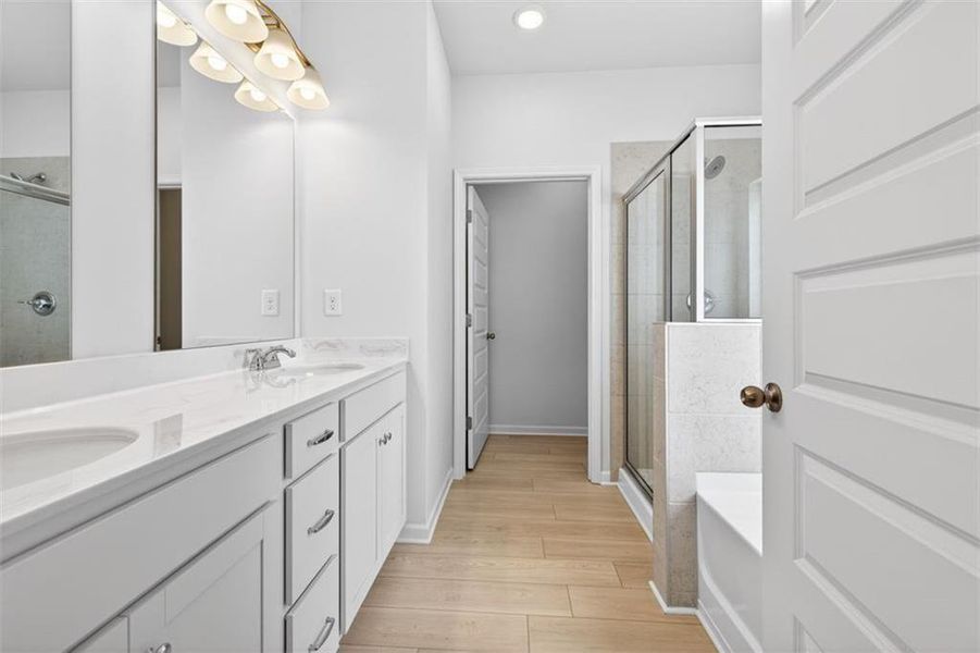 Furnished interior view inside a new home in Allen Manor, Hoschton (Image 8).