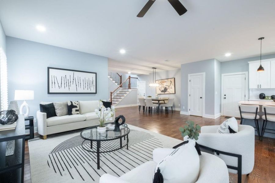 Furnished interior view inside a new home in , Fairburn (Image 12).