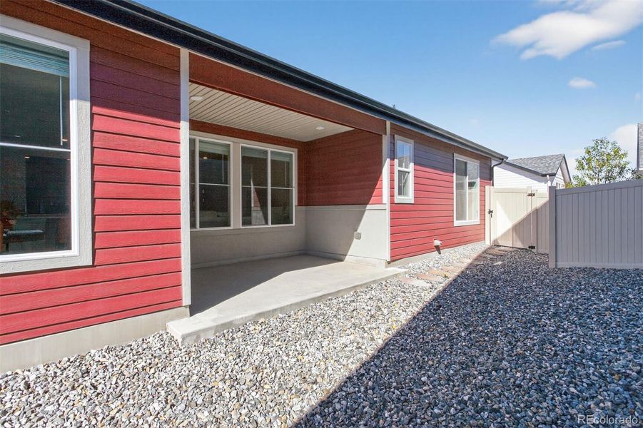 Exterior details and patio area of a home in Green Valley Ranch, Aurora (Image 20).