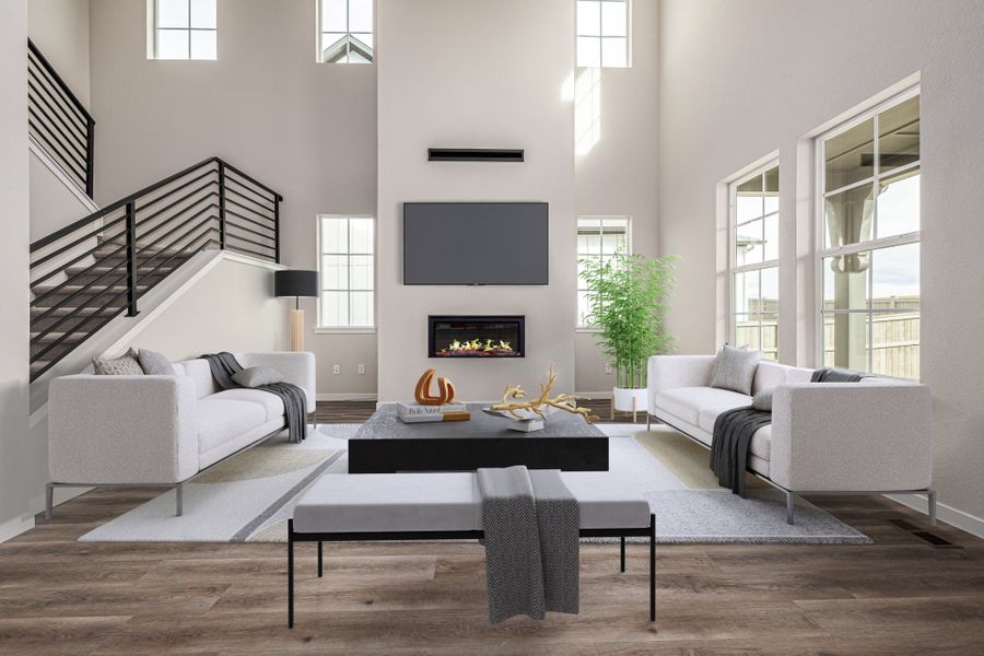 Furnished interior view inside a new home in Westerly, Erie (Image 9).