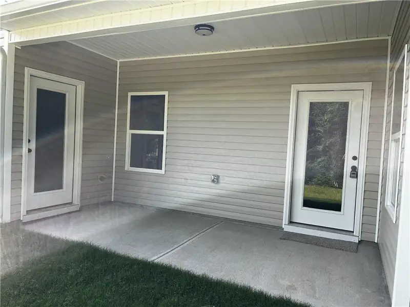 Exterior details and patio area of a home in , Hiram (Image 17).