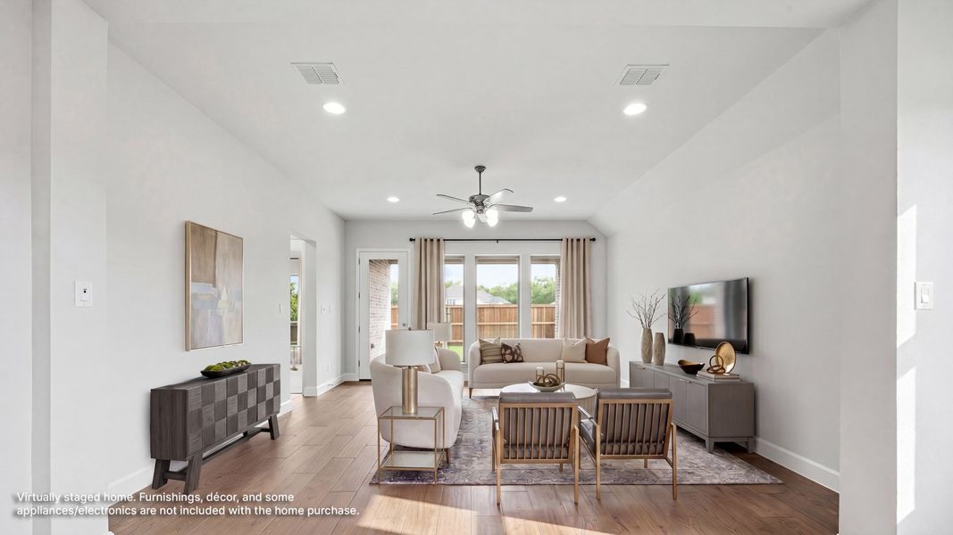 Furnished interior view inside a new home in Trinity Falls, McKinney (Image 8). Furnished interior view inside a new home in Trinity Falls, McKinney (Image 8).