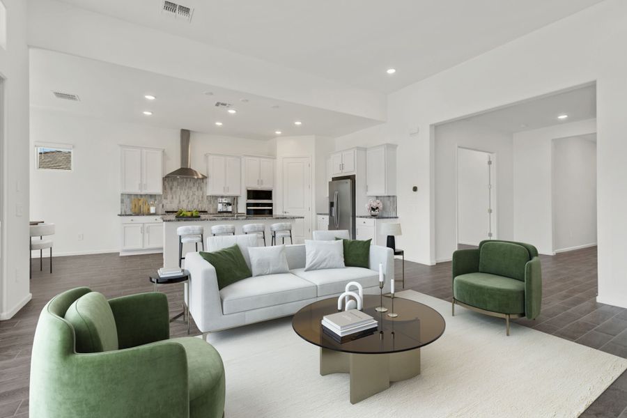 Furnished interior view inside a new home in Saguaro Reserve II, Marana (Image 4).