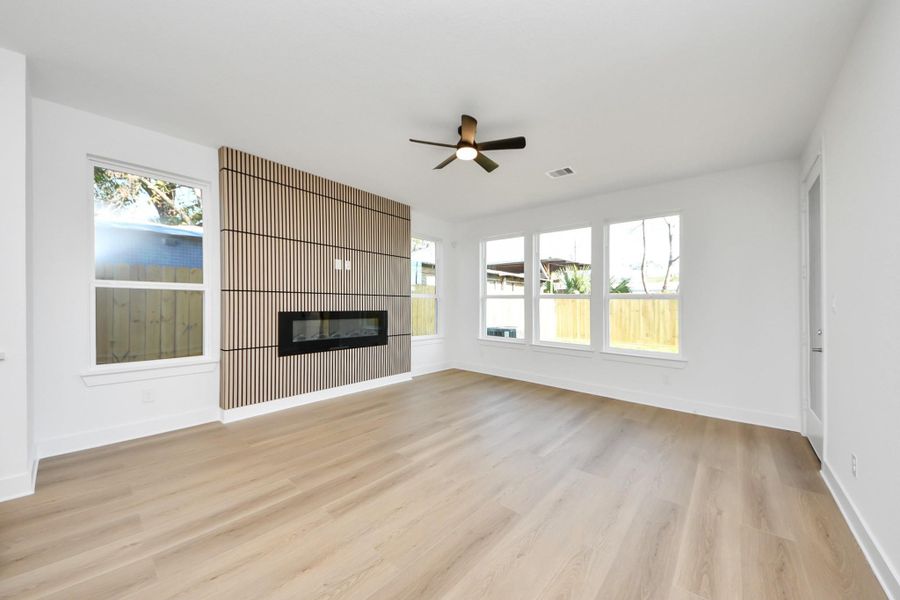 Spacious, unfurnished interior of a new home in , Houston (Image 15). Spacious, unfurnished interior of a new home in , Houston (Image 15).