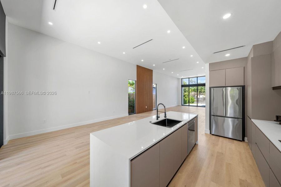 Furnished interior view inside a new home in , Miami (Image 8).