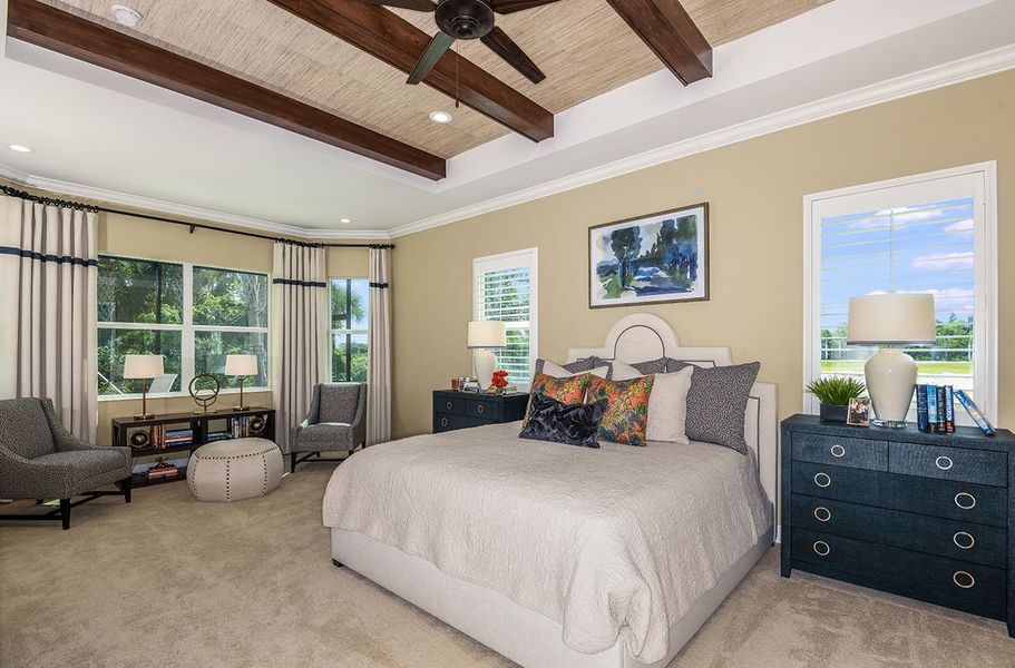Furnished interior view inside a new home in Boca Royale Golf & Country Club at Wellen Park, Englewood (Image 15).