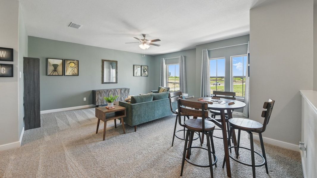 Furnished interior view inside a new home in Eagle Creek, Denton (Image 42).