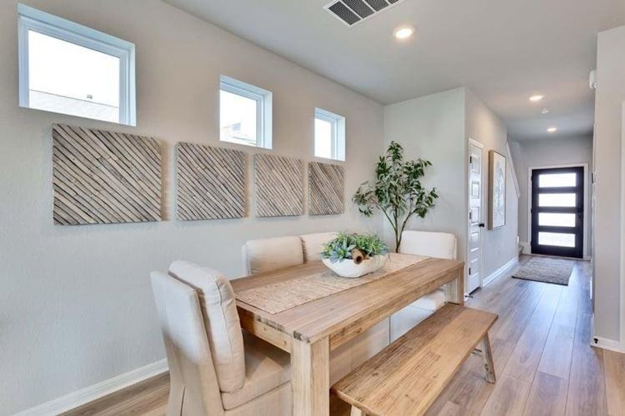 Furnished interior view inside a new home in The Hollows at Avery Centre, Round Rock (Image 12).