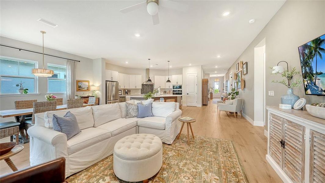 Furnished interior view inside a new home in Emerald Landing at Waterside at Lakewood Ranch – Lake Series, Sarasota (Image 18).