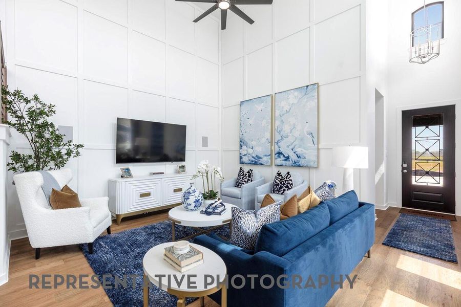Furnished interior view inside a new home in Pomona, Manvel (Image 13).