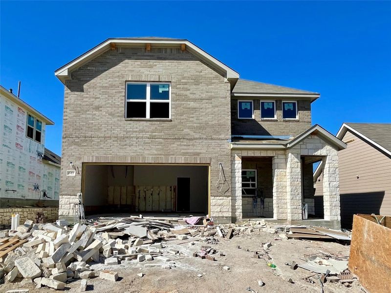 In-progress construction of a new home in Covered Bridge, Hutto, TX (Image 13).