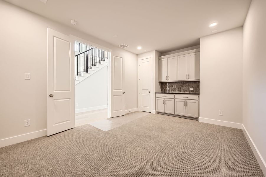 Plan 1568 Representative Photo - Media Room Plan 1568 Representative Photo - Media Room