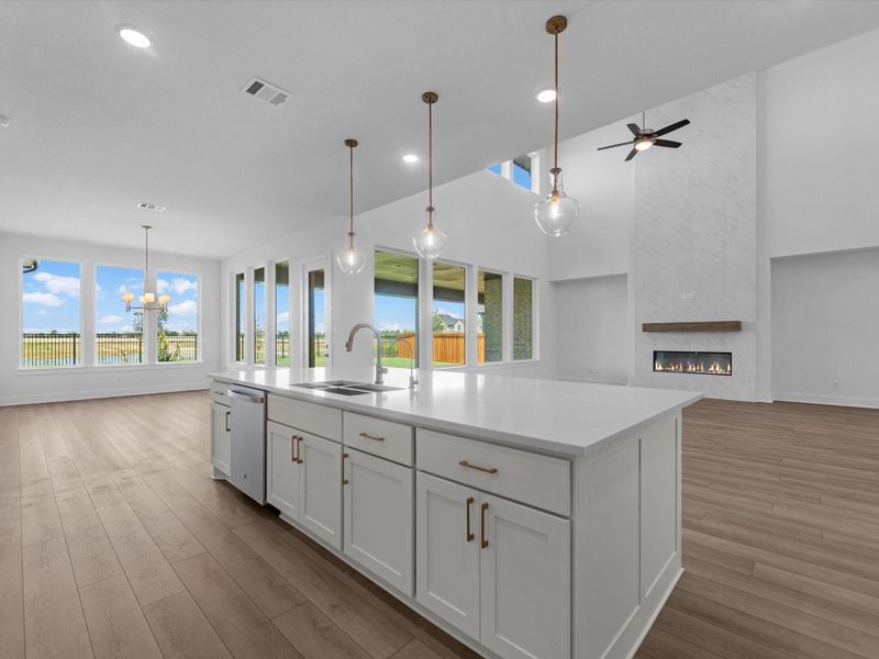 Furnished interior view inside a new home in Dunham Pointe, Cypress (Image 8).