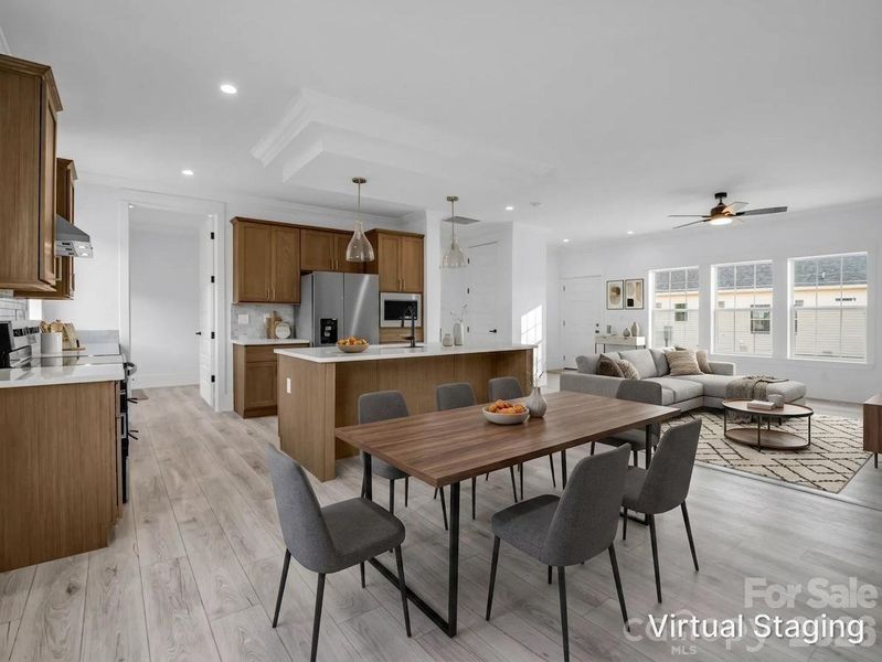 Furnished interior view inside a new home in , Forest City (Image 6).